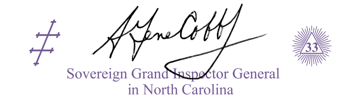 A Gene Cobb, Jr., 33° Sovereign Grand Inspector General of North Carolina